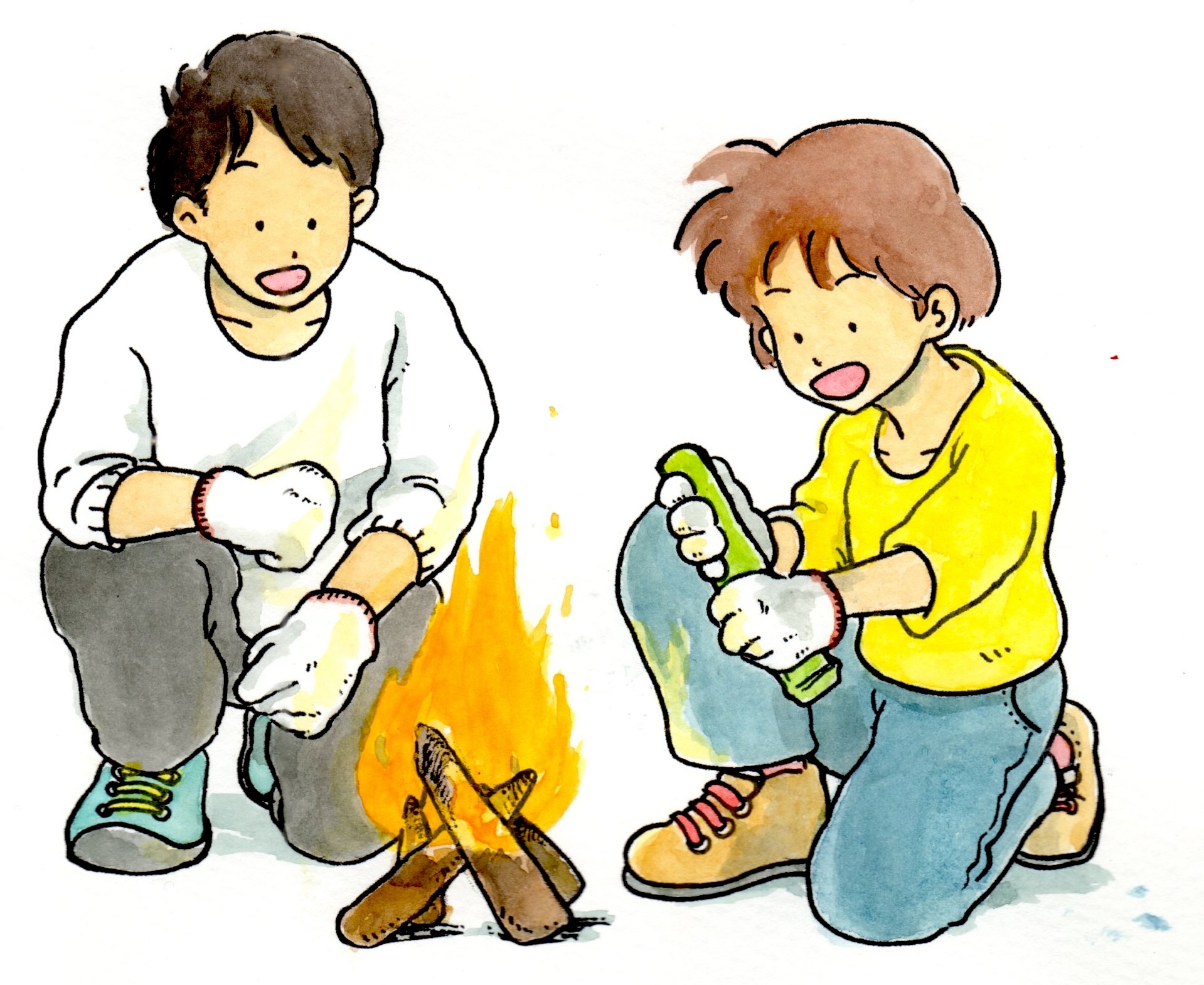 1/17(土)親子で火おこし